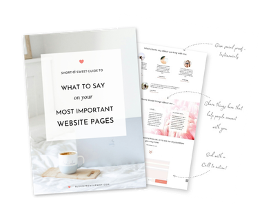 mockup image what to say on your website pages